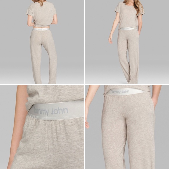 Tommy John women's heather melon lounge pants size Medium $64 NWT super soft! - Picture 3 of 3